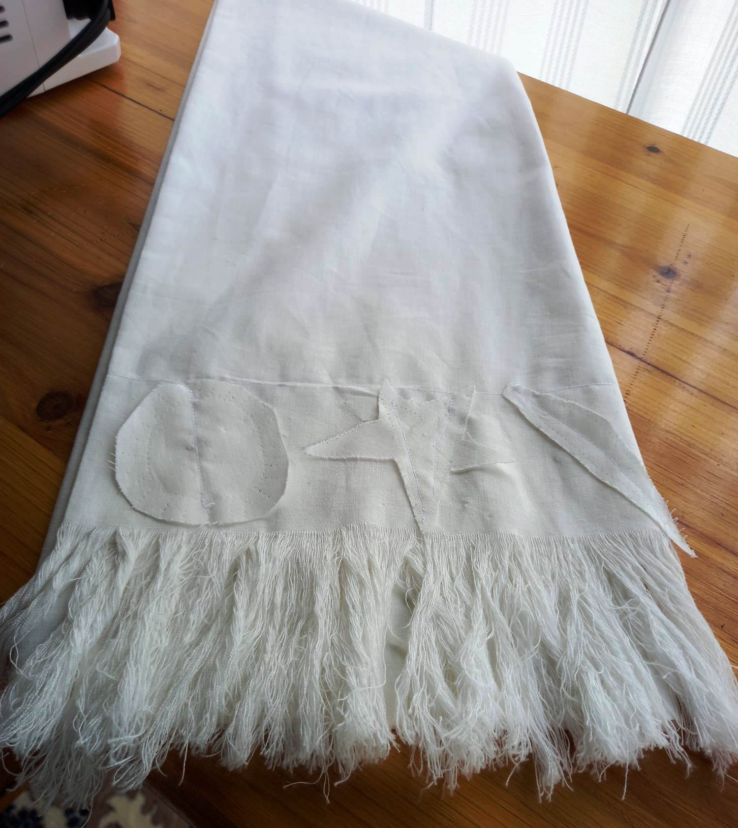 fular Algodón. Color: blanco. Marca: Alsahih.